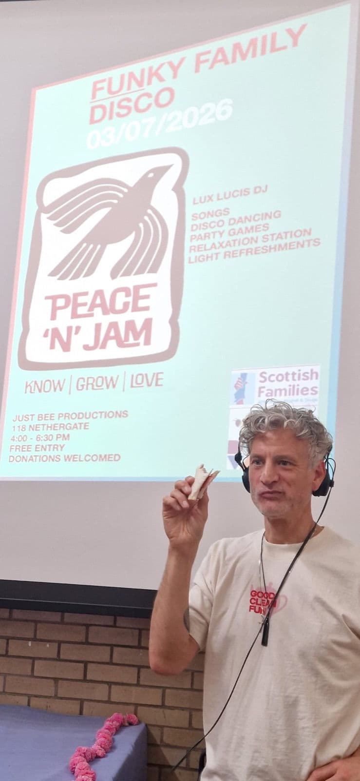 Dominic introduces Peace n Jam